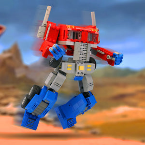 Optimus Prime (Really Transforms!) MOC made from LEGO bricks