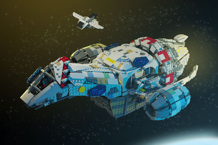 Custom LEGO Serenity (Firefly) MOC made using LEGO bricks