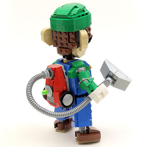 Instructions/Parts List for Custom LEGO Nintendo Luigi Figure