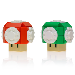 Instructions for Custom LEGO Red+Green Mushroom w/ Question Box